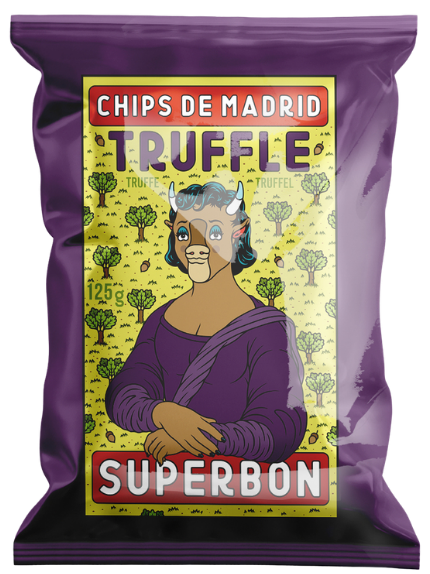 Картофельные чипсы с черными летними трюфелями SUPERBON, 125 г