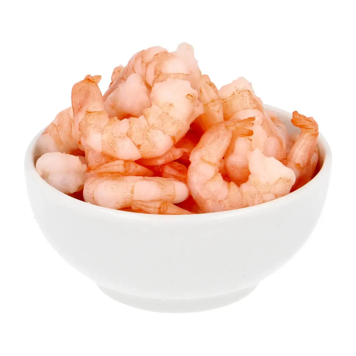 Pale shrimp cooked, peeled