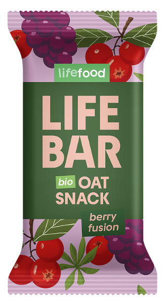 Овсяный батончик "Ягодный Фьюжн", органический LIFEFOOD, 40 г