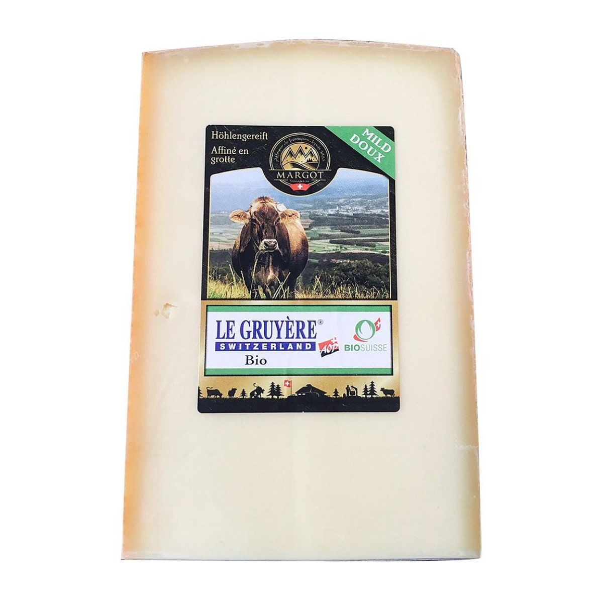 Sūris GRUYERE MILD AOP, brandintas 6 mėn. MARGOT
