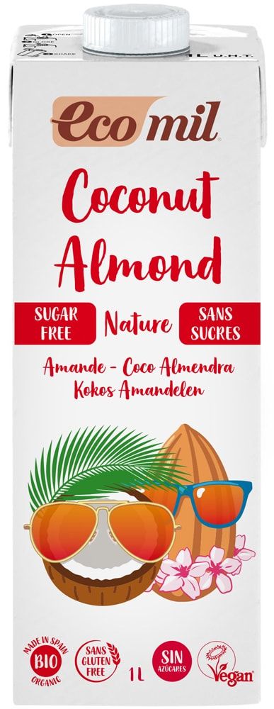 Coconut drink with almonds without sugar, organic
