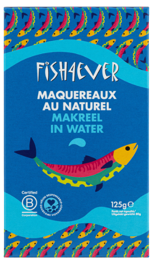 Skumbrės filė savo sultyse FISH4EVER, 125 g