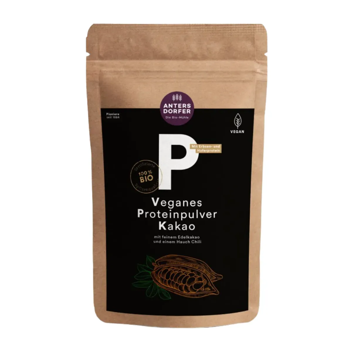 Šokoladinis proteinas KAKAO, ekologiškas ANTERSDORFER