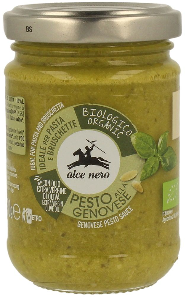 Pesto padažas PESTO ALLA GENOVESE, ekologiškas ALCE NERO, 130 g