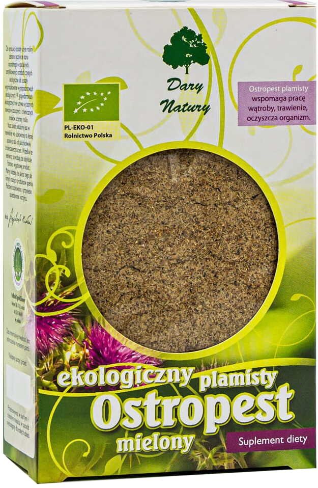True milk thistle seeds, ground, organic