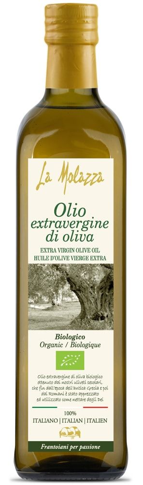 Extra virgin alyvuogių aliejus, ekologiškas LA MOLAZZA, 750 ml