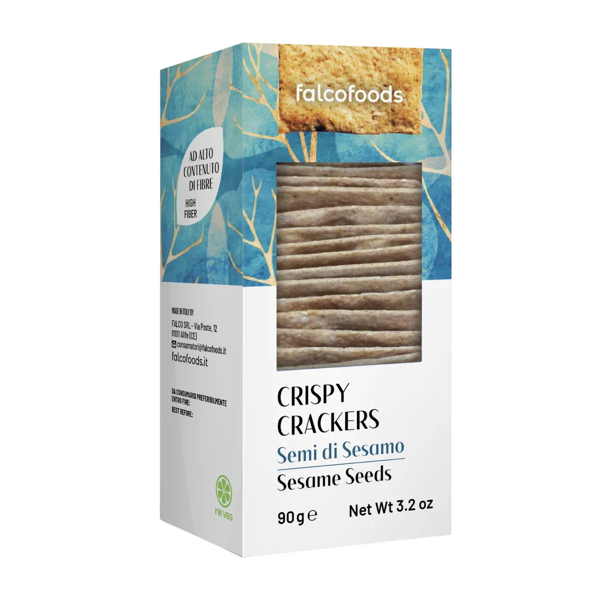 Krekeriai su sezamų sėklomis FALCO FOODS