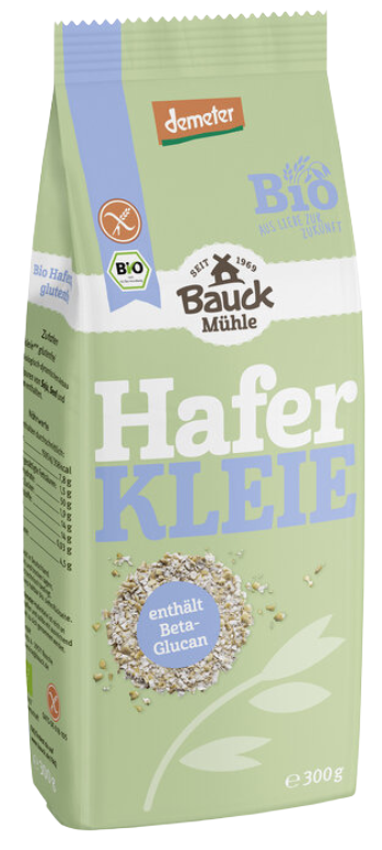 Avižų sėlenos, biodinaminės BAUCK MÜHLE, 300 g
