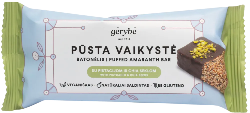 Batonėlis PŪSTA VAIKYSTĖ GĖRYBĖ, 40 g