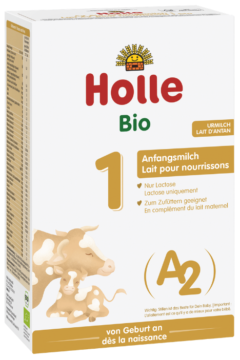 Pradinio maitinimo A2 pieno mišinys kūdikiams nuo gimimo Nr. 1, ekologiškas HOLLE, 400 g