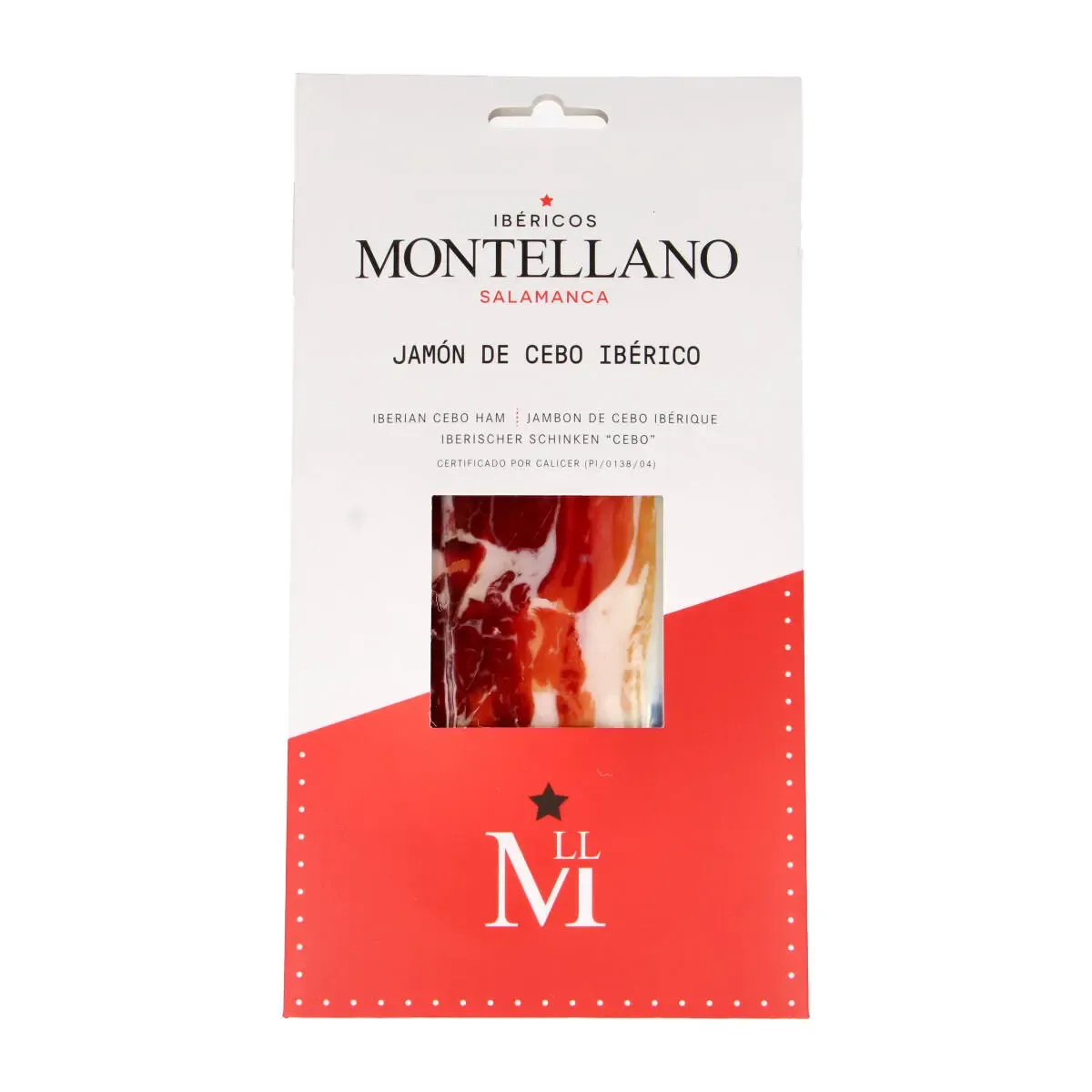 Vytintas kiaulienos kumpis IBERICO DE CEBO, pjaustytas IBERICOS MONTELLANO
