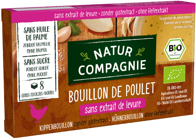 Chicken broth without sugar and yeast, organic