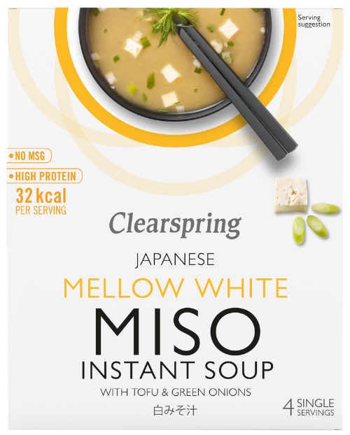 Instant miso soup with tofu and green onions, organic CLEARSPRING, 4 x 8 g