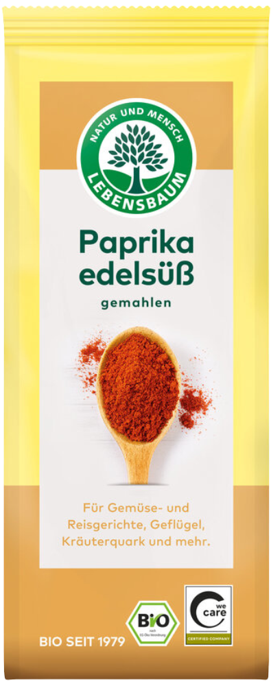 Saldžioji paprika, malta, ekologiška LEBENSBAUM, 50 g