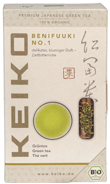 Japoniška žalioji arbata "Benifuuki No.1", biri, ekologiška KEIKO, 50 g
