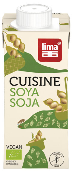 Sojų kremas kulinarijai, ekologiškas LIMA, 200 ml