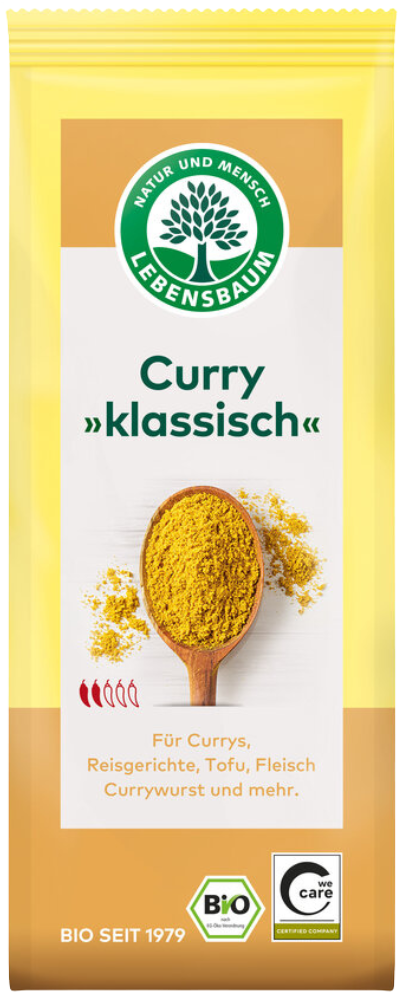 Klasikinis kario prieskonių mišinys, ekologiškas LEBENSBAUM, 50 g