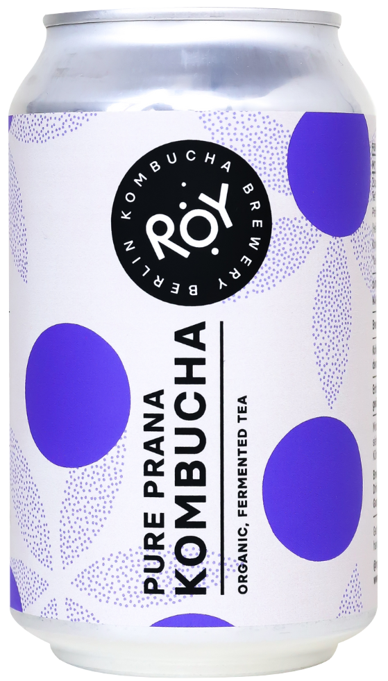 Kombučia gėrimas PURE PRANA, ekologiškas ROY KOMBUCHA, 330 ml