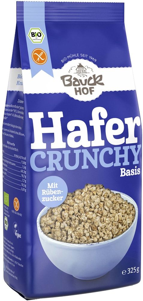 Traškūs avižų dribsniai, ekologiški BAUCK MÜHLE, 325 g