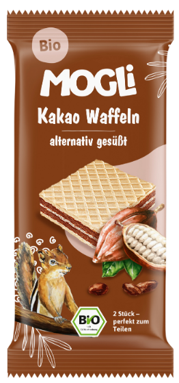 Kakaviniai vafliai, ekologiški MOGLI, 15 g