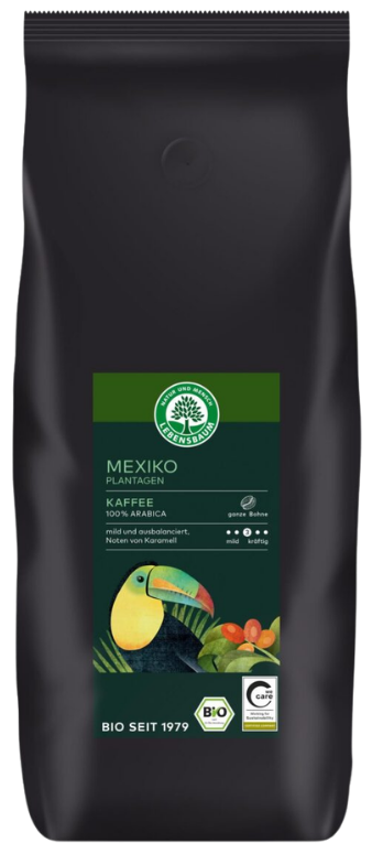Kavos pupelės MEXIKO PLANTAGEN, ekologiškos LEBENSBAUM, 1 kg