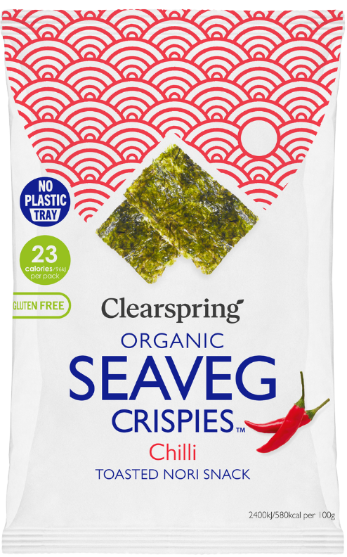 Sea vegetable chips with hot peppers, organic CLEARSPRING, 5 g