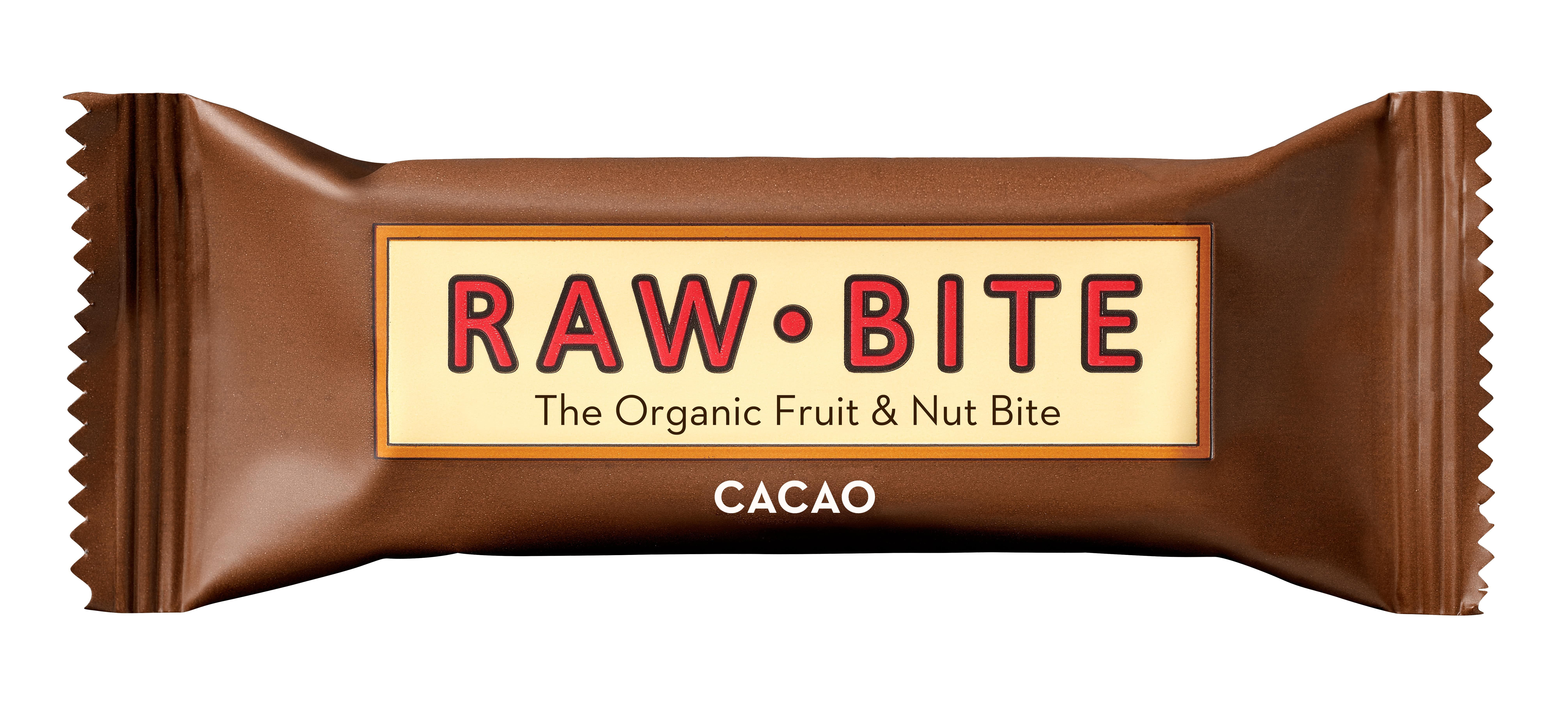 Batonėlis su kakava, ekologiškas RAWBITE, 50 g