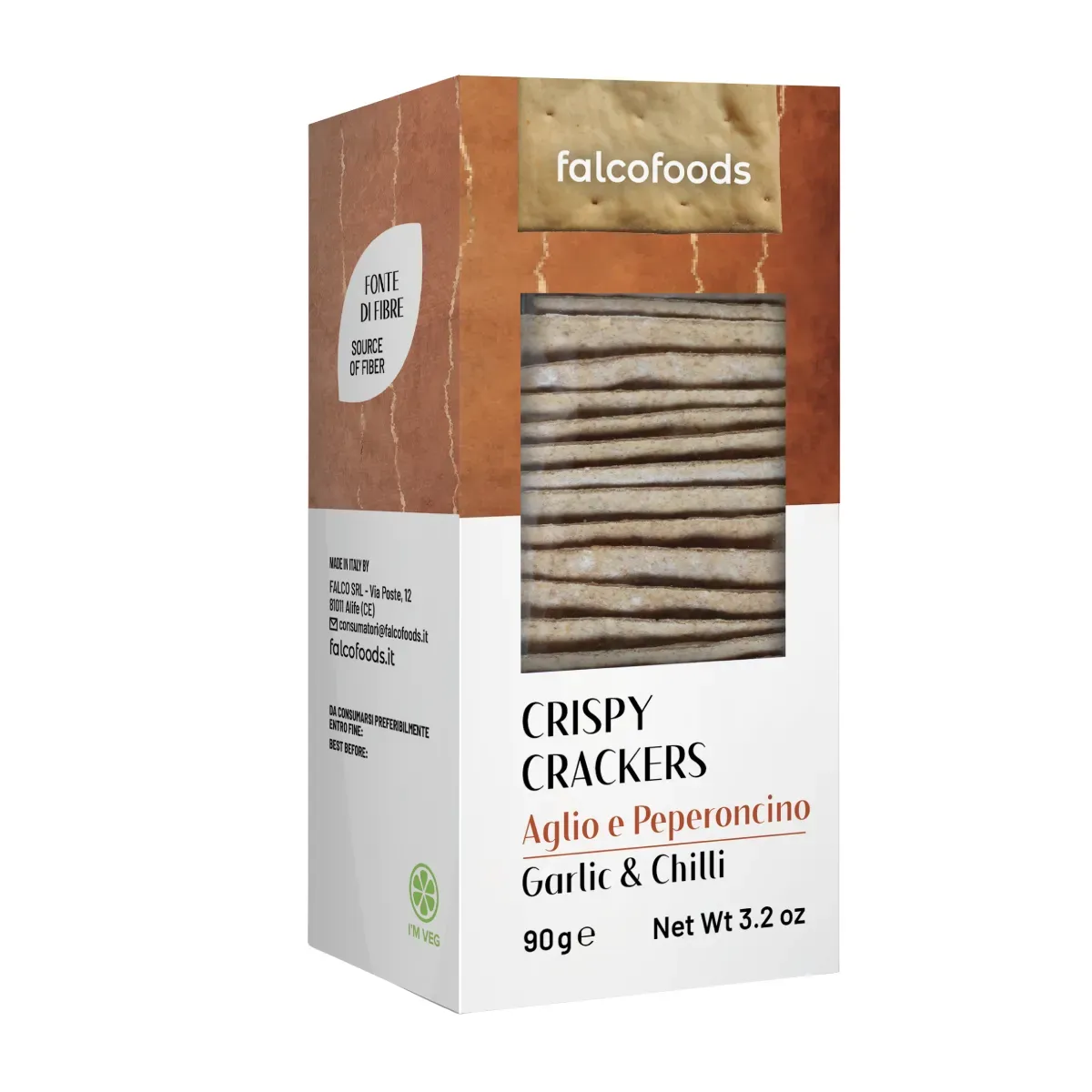 Krekeriai su česnakais ir čili FALCO FOODS