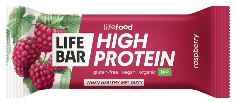 Протеиновый батончик с малиной, органический LIFEFOOD, 40 г