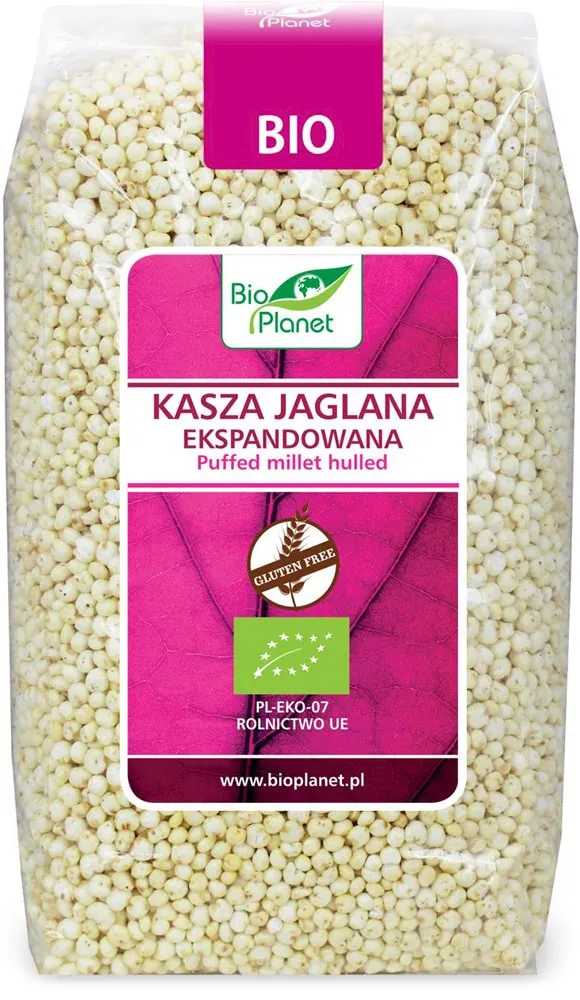 Pūstos sorų kruopos, ekologiškos BIO PLANET, 150 g
