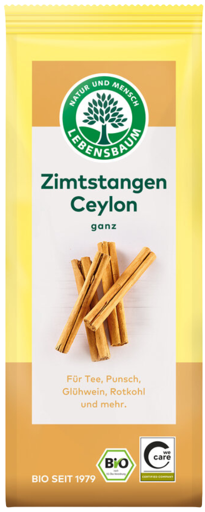 Ceilono cinamono lazdelės, ekologiškos LEBENSBAUM