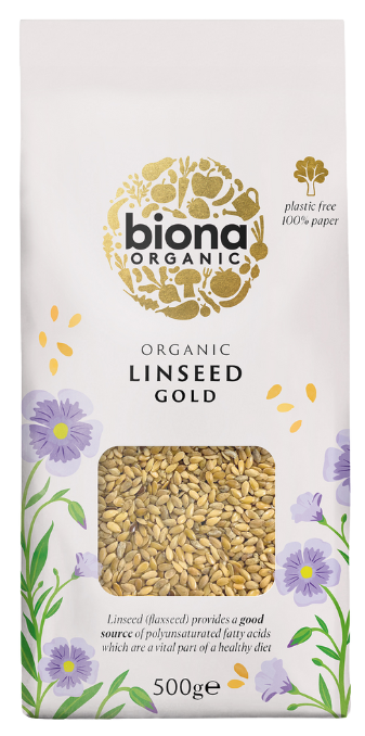 Auksinių linų sėmenys, ekologiški BIONA, 500 g