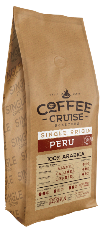 Kavos pupelės PERU COFFEE CRUISE, 1 kg