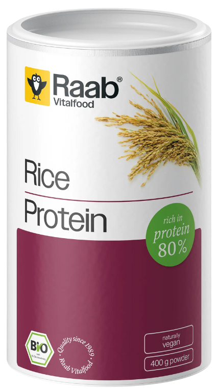 RAAB Vitalfood ryžių baltymų milteliai, ekologiški 400 g