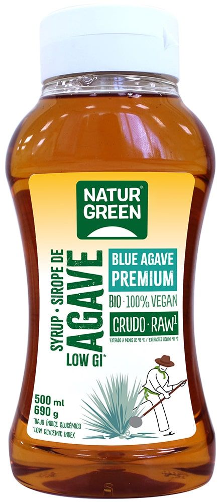 Agavų sirupas „Raw“, ekologiškas NATURGREEN, 500 ml