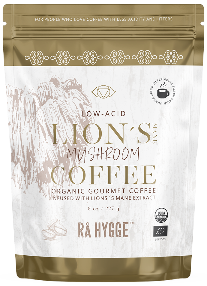Malta kava su Lion's Mane grybais FOCUS, ekologiška RA HYGGE, 227 g