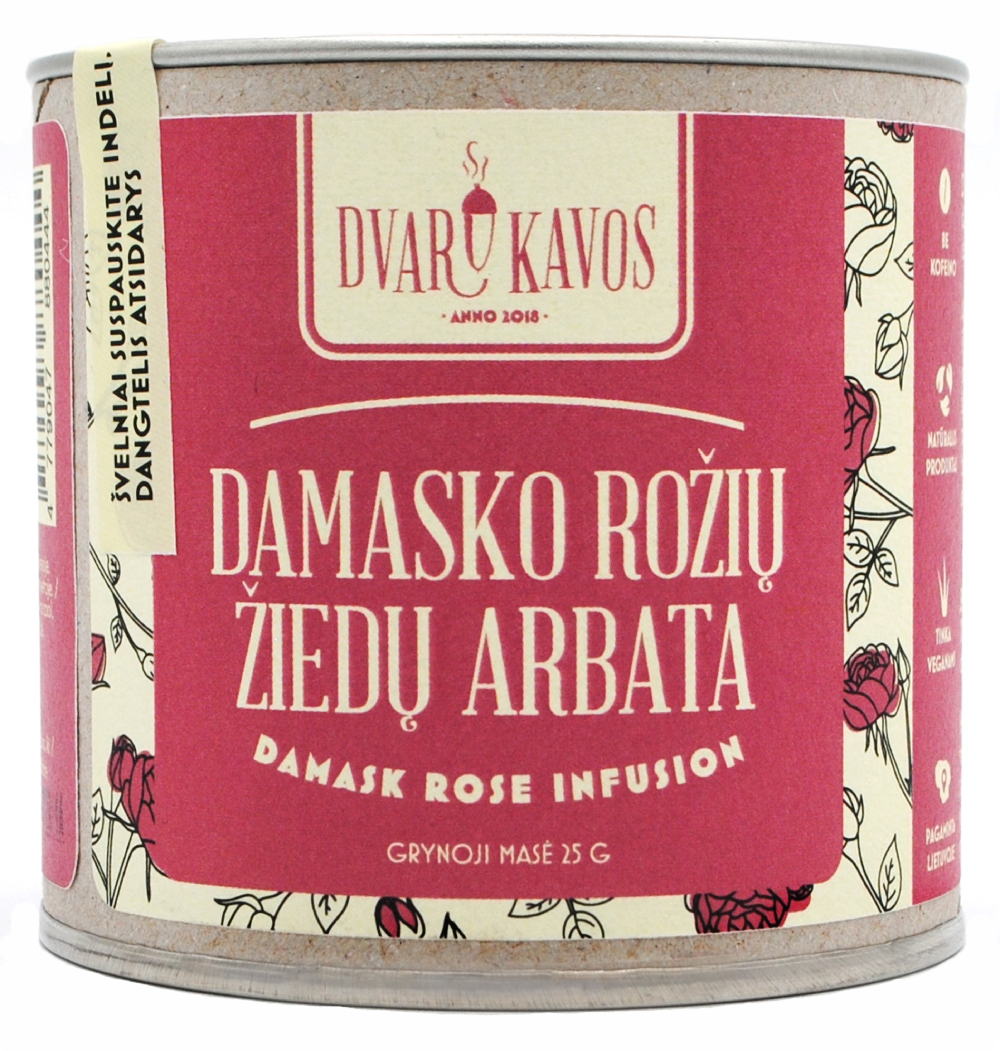 Чай из лепестков дамасской розы DVARO KAVOS, 25 г
