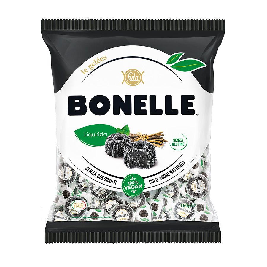 Minkšti saldymedžio skonio saldainiai BONELLE
