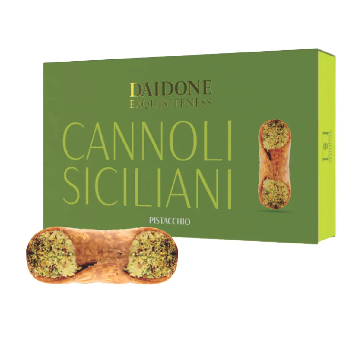 Tradiciniai itališki pyragėliai CANNOLI SICILIANI PISTACCHIO DAIDONE