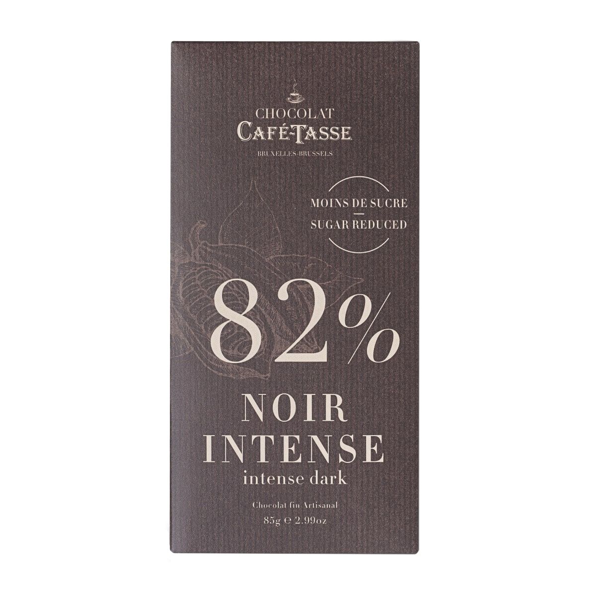 Juodasis šokoladas NOIR INTENSE 82 % CAFÉ-TASSE, 85 g