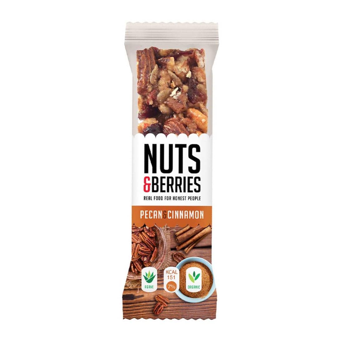 Батончик с пеканом и корицей NUTS&BERRIES