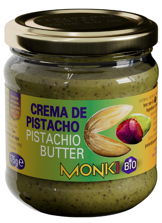 Pistacijų kremas, ekologiškas MONKI, 175 g
