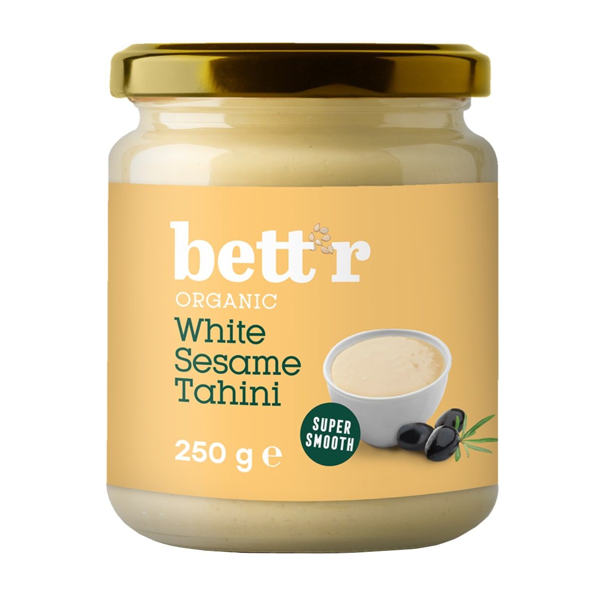 Šviesi sezamų pasta TAHINI, ekologiška BETT'R