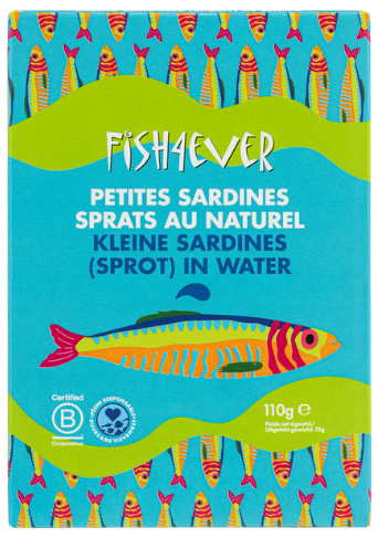 Mažosios sardinės savo sultyse FISH4EVER, 110 g