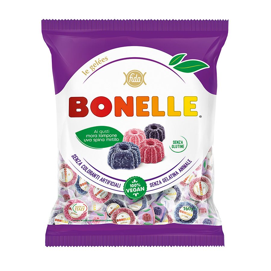 Minkšti miško uogų skonio saldainiai BONELLE