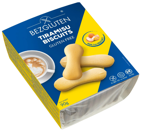 Tiramisu sausainiai, be glitimo BEZGLUTEN, 85 g