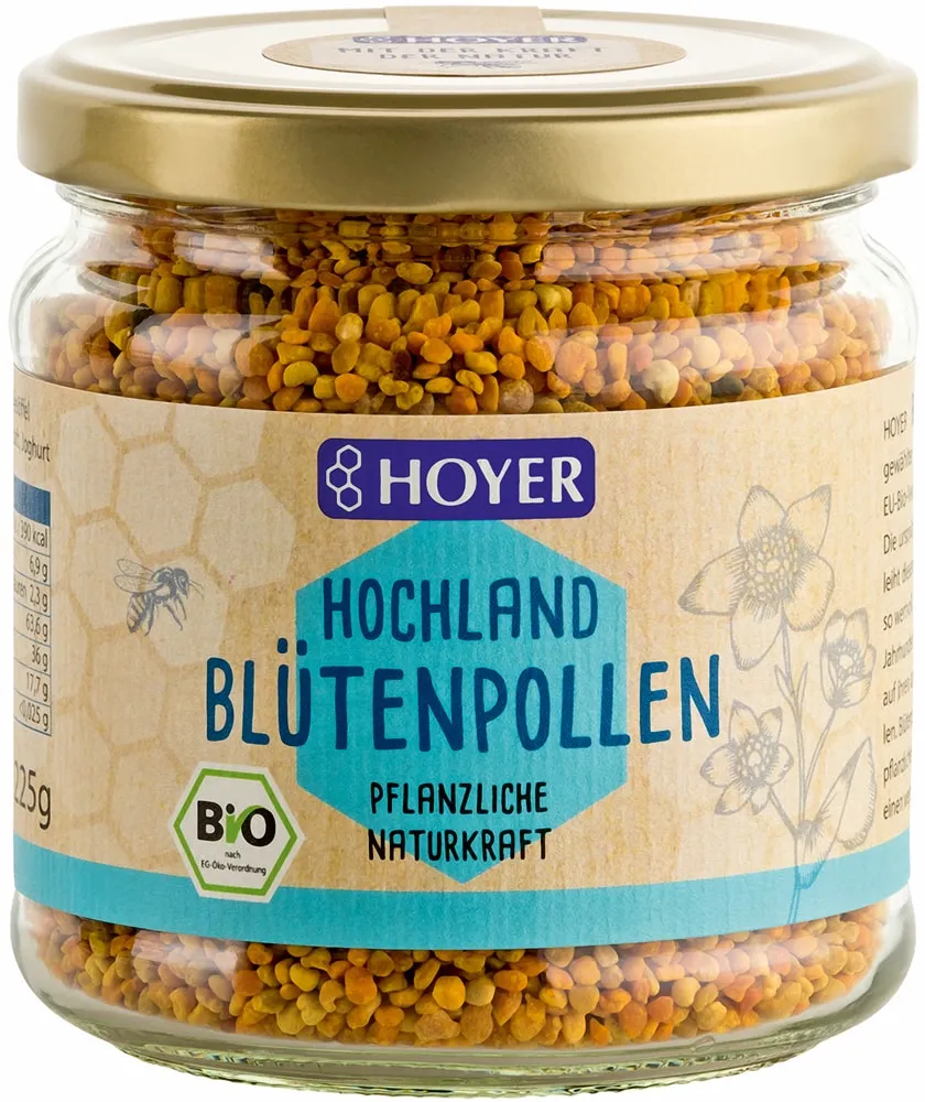 Bičių žiedadulkės, ekologiškos HOYER, 225 g