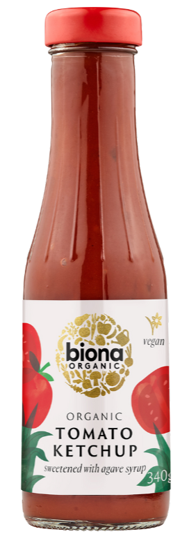 Pomidorų kečupas, ekologiškas BIONA, 340 g
