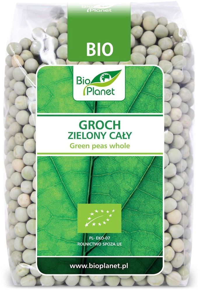 Žalieji žirniai, ekologiški BIO PLANET, 500 g