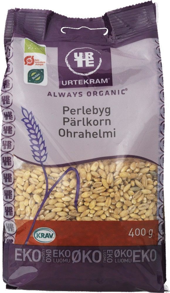 Перловая крупа, экологическая URTEKRAM, 400 г